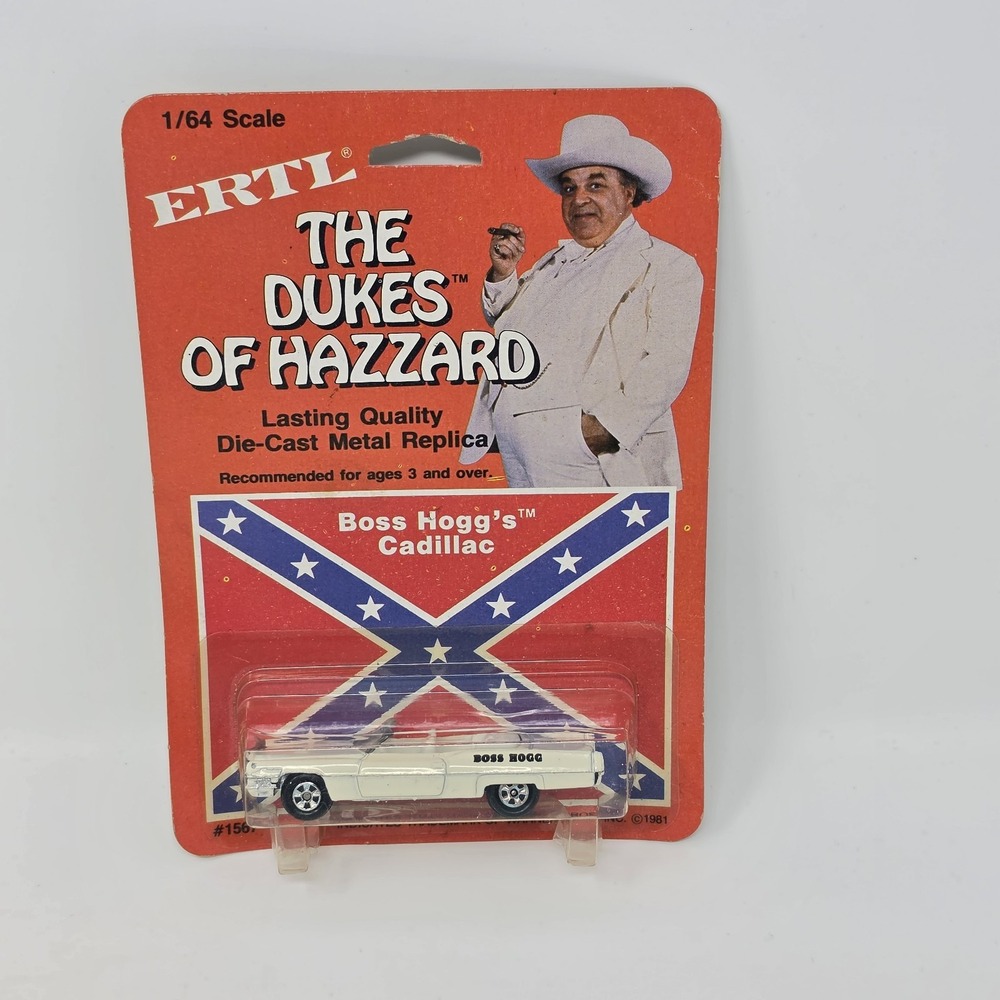 NOS 1981 ERTL The Dukes of Hazzard Boss Hogg's Cadillac #1567 Diecast Car